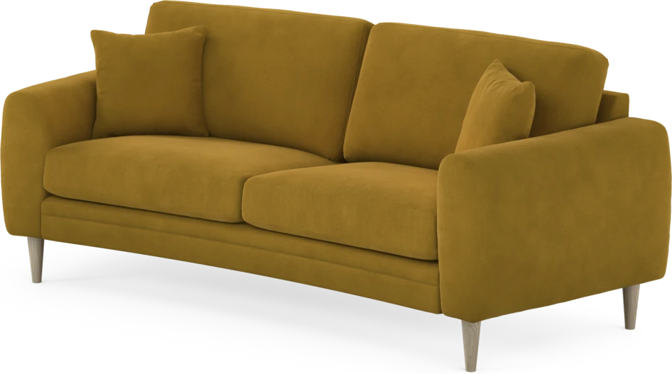 Eden - 2,5-sits soffa svängd - Gul
