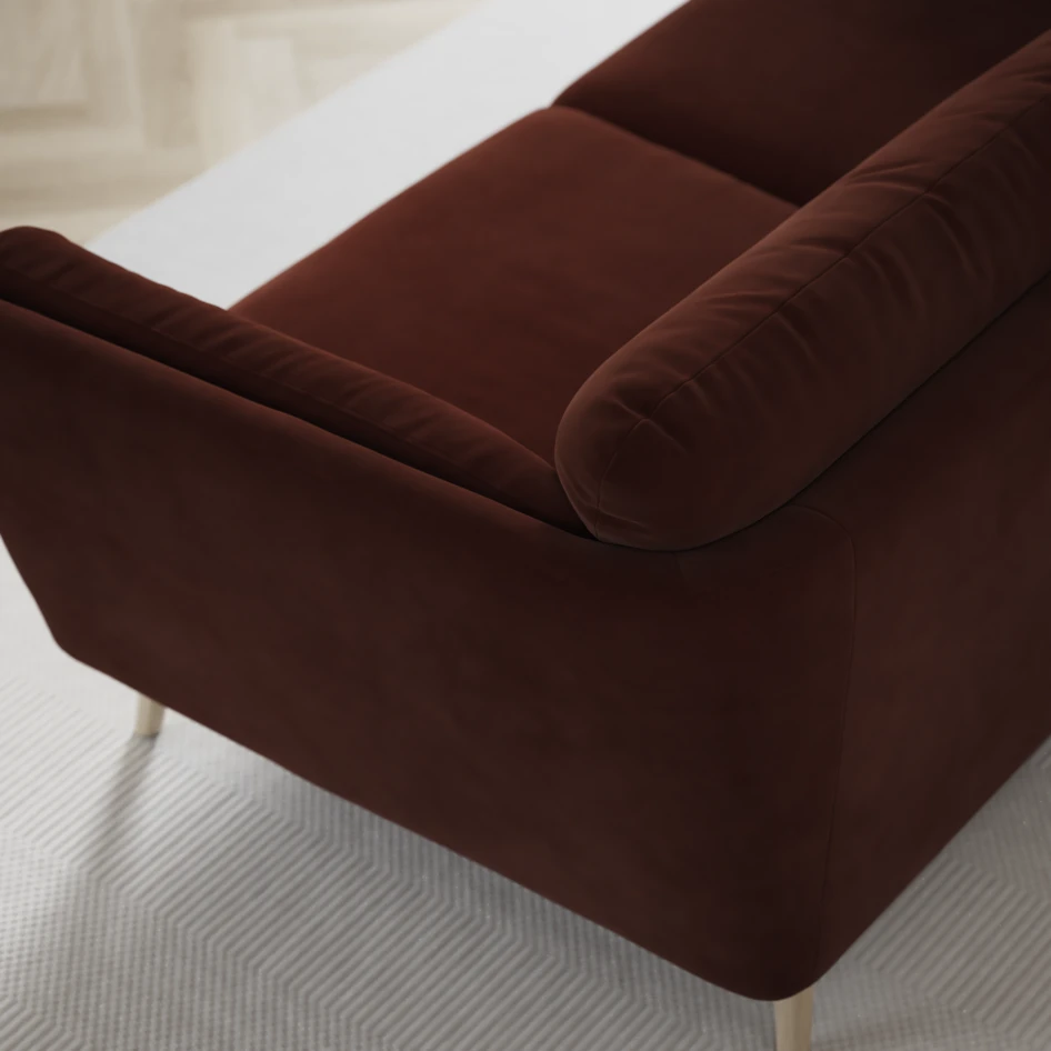 Madison Lux - Hörnsoffa 2+3-sits, hörn 1 - Orange