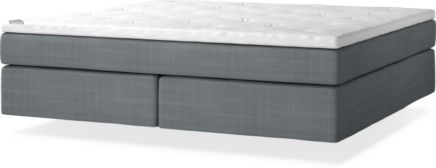 Cape Farewell Comfort - Kontinentalsäng, dubbelsäng med svävande utseende - Grå