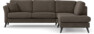 Eden - 2,5-sits soffa med divan - Gul