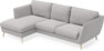 Madison Lux - 2-sits soffa med schäslong vänster - Grå