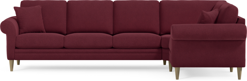 Eden - Hörnsoffa, 3+1-sits - Röd