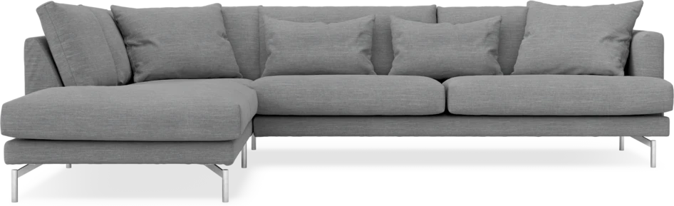 Harper - 3-sits soffa med divan vänster - Grå