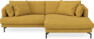 Harper - 4-sits med schäslong XL höger - Gul