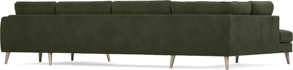 Bridge - 3-sits soffa med divan vänster och schäslong höger - Grön