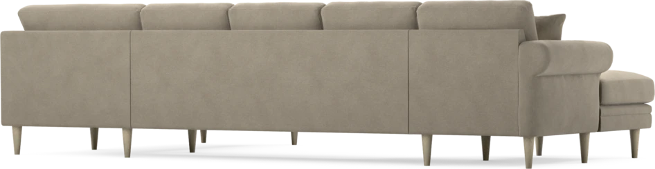 Eden - 3-sits soffa med schäslong vänster och divan höger - Beige