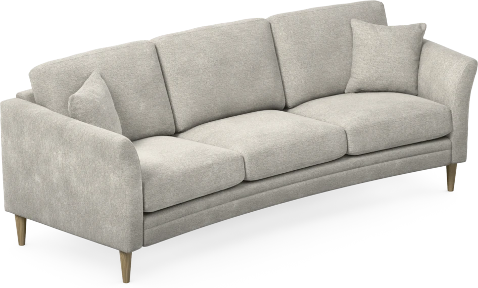 Eden - 3-sits soffa svängd - Grå