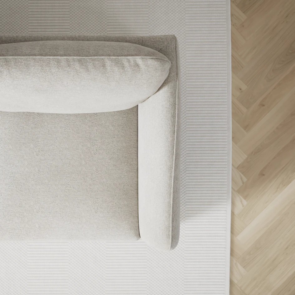 Öland - Bäddsoffa med divan vänster - Grå