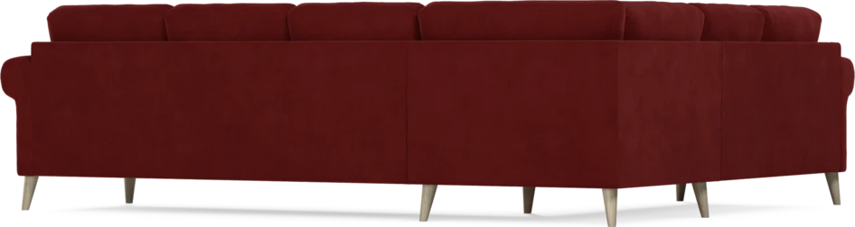 Eden - Hörnsoffa, 2+3-sits - Röd
