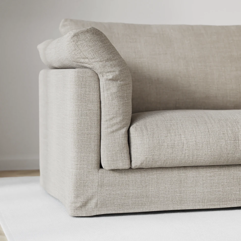 Cherrie - 2,5-sits soffa med kappa - Beige