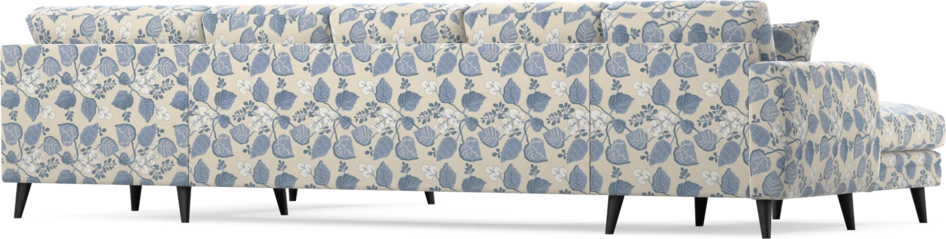 Eden - 3-sits soffa med schäslong vänster och divan höger - Flerfärgad