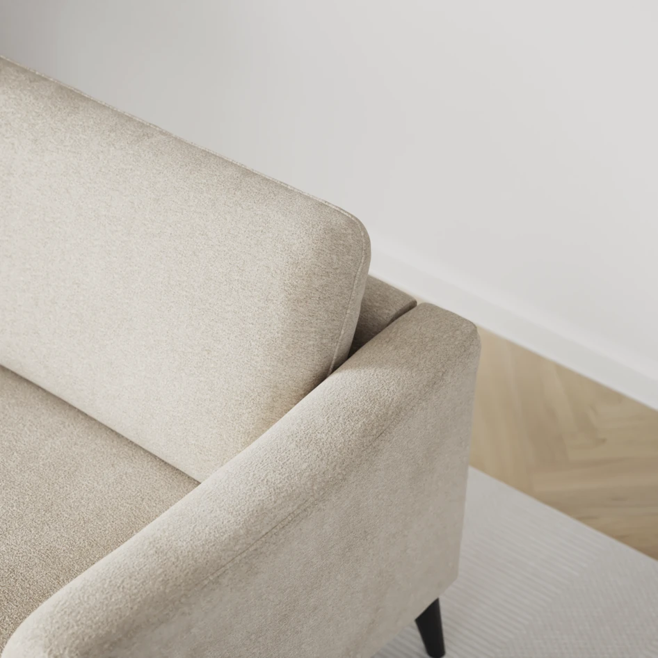 Bridge - 3-sits soffa svängd - Beige