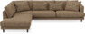 Harper - 3-sits soffa med divan vänster - Brun
