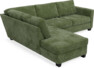 Friday - 2,5-sits soffa med divan vänster - Grön
