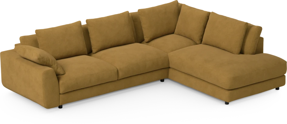 Amie - 3-sits med divan höger - Orange