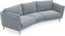 Madison - 3-sits soffa svängd, 90 cm - Blå
