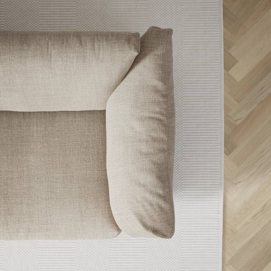 Cherrie - 4-sits soffa, fast klädsel - Beige