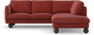 Madison Lux - 2-sits soffa med divan höger - Rosa