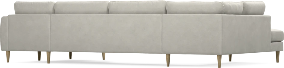 Bridge - 3-sits soffa med divan vänster och schäslong höger - Grå