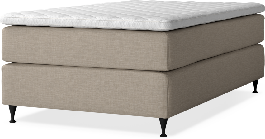 Delux Dream - Kontinentalsäng, enkelsäng med bäddmadrass - Beige