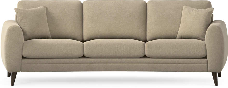 Eden - 3-sits soffa svängd - Beige