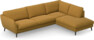 Madison Lux - 3-sits soffa med divan höger - Gul