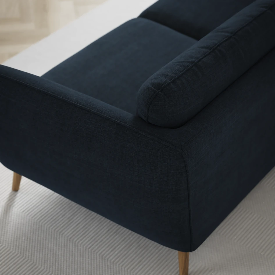 Madison Lux - 2-sits soffa med divan vänster och schäslong höger - Blå