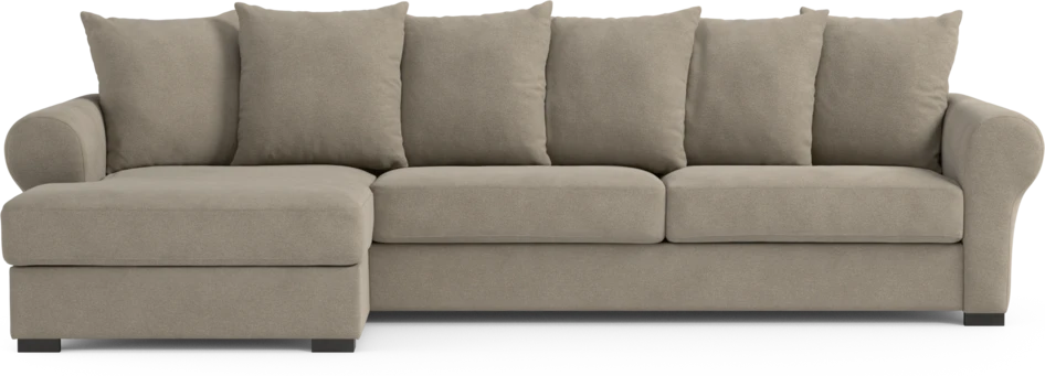 Town - 3-sits soffa med schäslong vänster - Beige