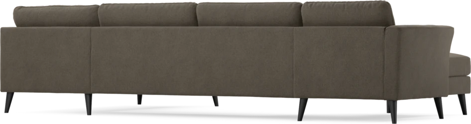 Bridge - 3-sits soffa med schäslong vänster och divan höger - Brun