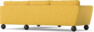 Madison Lux - 2-sits soffa med divan höger - Gul