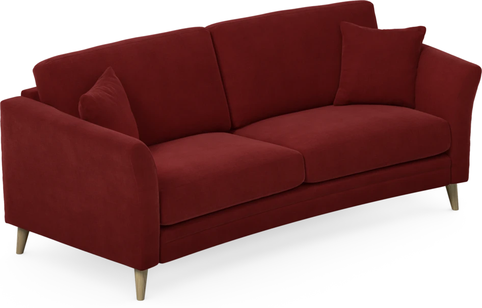 Eden - 2,5-sits soffa svängd - Röd