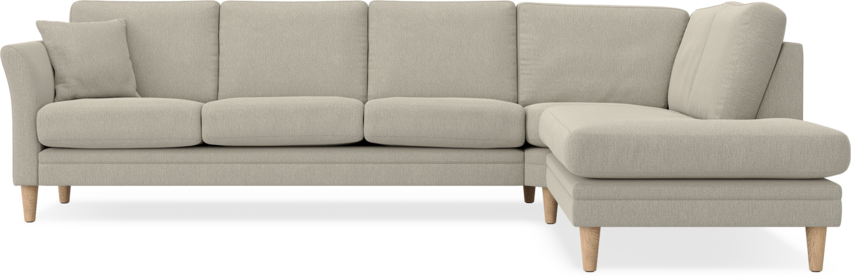 Eden - 3-sits soffa med divan - Brun