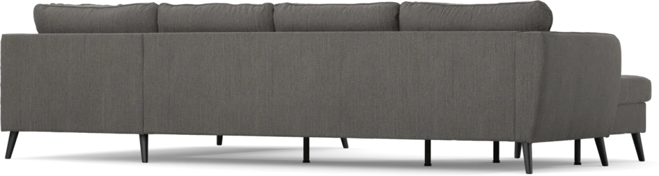 County - 3-sits soffa med schäslong vänster och divan höger - Brun
