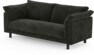Cherrie - 2,5-sits soffa, hel dyna, fast klädsel - Svart
