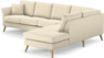 Eden - 3-sits soffa med divan - Beige