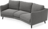 Madison - 3-sits soffa svängd, 70 cm - Grå
