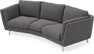 Madison - 3-sits soffa svängd, 70 cm - Grå