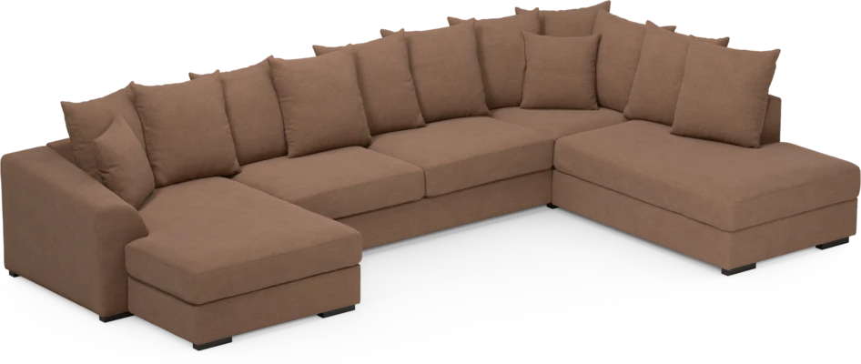 Town - 3-sits soffa med divan höger och schäslong vänster - Orange