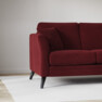 Eden - 3-sits soffa svängd - Röd
