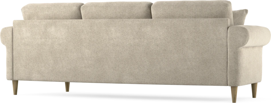 Eden - 3-sits soffa svängd - Beige