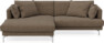 Harper - 4-sits med schäslong XL vänster - Brun