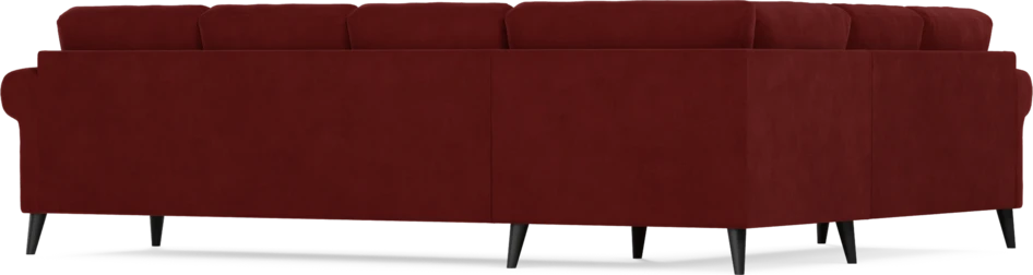 Eden - Hörnsoffa, 2+3-sits - Röd
