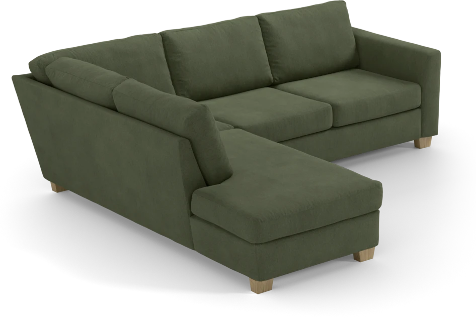 Friday - 2,5-sits soffa med divan vänster - Grön