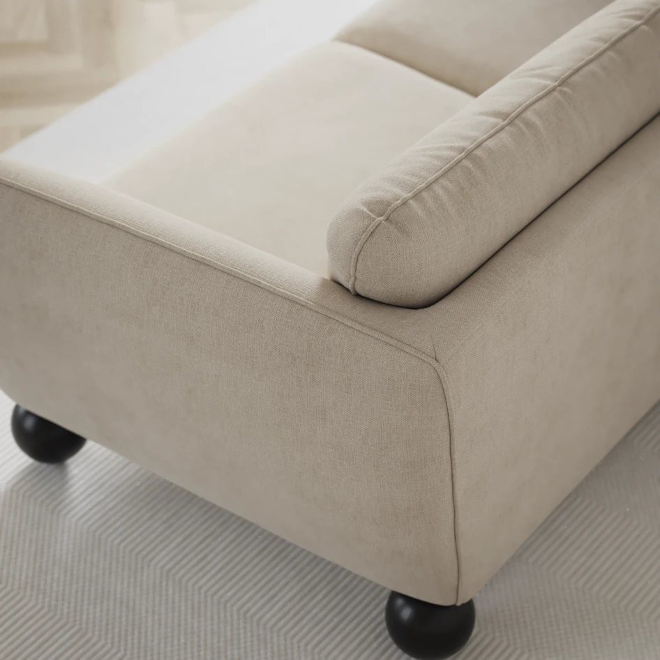 Madison Lux - Hörnsoffa med schäslong vänster - Beige
