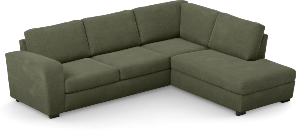 Friday - 2,5-sits soffa med divan höger - Grön