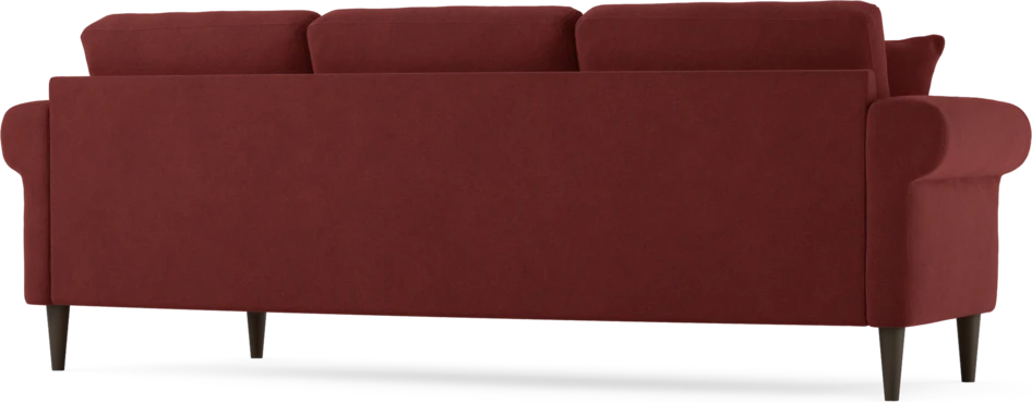 Eden - 3-sits soffa svängd - Röd