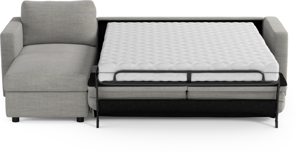 Lindö - Bäddsoffa 2,5-sits med schäslong, vändbar - Brun