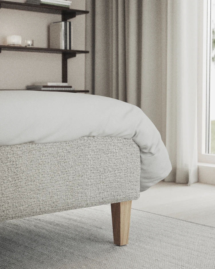 Delux Exclusive - Kontinentalsäng, enkelsäng 120 cm med bäddmadrass och sängben - inspiration