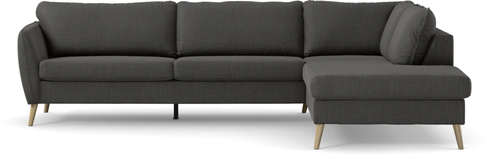 County - 2,5-sits soffa med divan höger - Grå