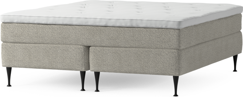 Delux Sense - Kontinentalsäng, dubbelsäng med bäddmadrass och sängben